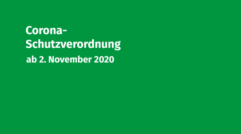 Corona-Schutzverordnung 2.11.2020 Volksmusikerbund NRW